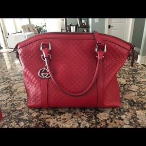 Gucci Guccissima Red Handbag